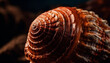 Spiral seashell, souvenir from tropical vacation generated by AI