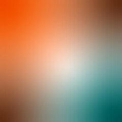 square orange - brown - teal gradient background