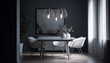 © djvstock - Modern apartment with elegant design and comfortable chair generated by AI