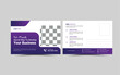 © Rakibul - Vector Creative corporate modern postcard design template layout.
