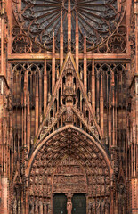 Wall Mural - cathedral of Notre-Dame at Strasbourg, France