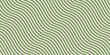 © Olgastocker - Simple green curvy wavy lines pattern. Vector seamless texture with diagonal waves, stripes. Retro vintage style abstract minimal background, optical illusion effect. Simple modern repeat geo design