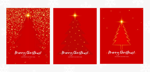 New Year 2024 card, Christmas card. Vector illustration