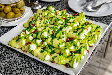 Canvas Print - Breakfast Buffet Concept, Breakfast Time in Luxury Hotel