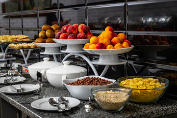 Canvas Print - Breakfast Buffet Concept, Breakfast Time in Luxury Hotel