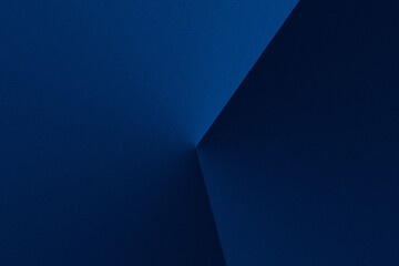 Dark blue modern background for design. Geometric shape. Triangles, diagonal lines. Gradient. Abstract.