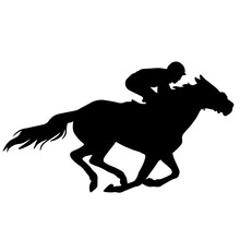 Racehorse Silhouette