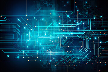technology circuit board illustration texture background design,  Generative AI