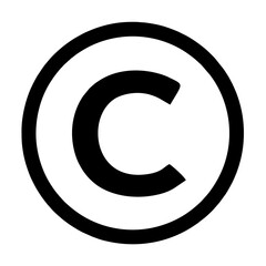 copyright symbol transparent png vector illustration isolated on transparent background. Copy right symbol for your Website, apps, UI ,designs 