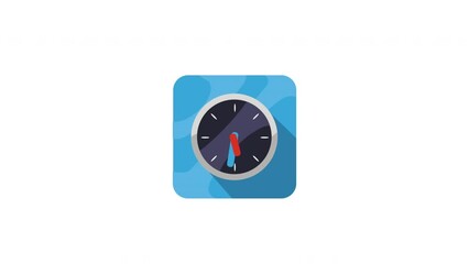 Poster - clock app service button animation