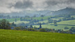 
Mist lifting in the morning over Grosmont on The Welsh Border, Monmouthshire, Wales.
