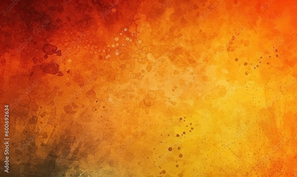 Yellow orange background with texture and distressed vintage grunge and ...