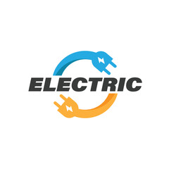 electric energy technology logo modern power charge