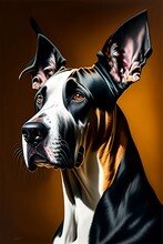 Portrait Of A Black Dog