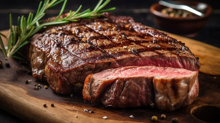 Grilled Steak with herbs