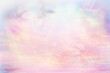 canvas print picture - watercolor gradient pastel background clouds abstract, wallpaper heaven