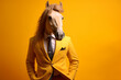 Business Horse: Confident and Strong Horse in a Suit, Generative AI