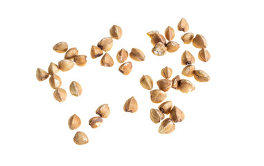 Wall Mural - groats grains on a transparent isolated background. png