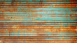 © Руслан Хайруллин - Seamless oxidized copper patina corrugated metal sheets grunge background texture. Vintage antique weathered and worn rusted bronze or brass abstract pattern. Orange-brown , Generative AI