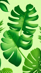 Wall Mural - green leaf vector