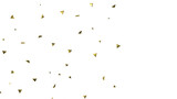 Fototapeta Do przedpokoju - Glittering golden confetti png. Glittering golden
