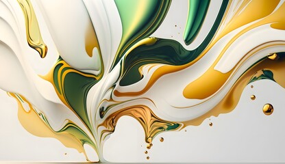 an acrylic fluid style background in white