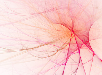 Wall Mural - A computer generated abstract silky pink design