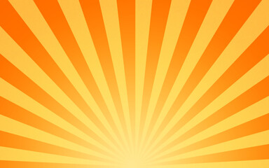 large yellow and orange image of the hot summer sun beating down