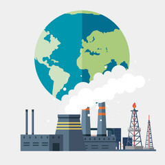 Wall Mural - climate change and global warming concept. save the planet. world environment day. earth day. sustai