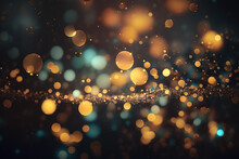 Glitters And Bokeh Abstract Background