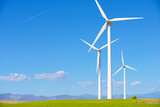 Fototapeta Kawa jest smaczna - Wind turbine generators for green electricity production