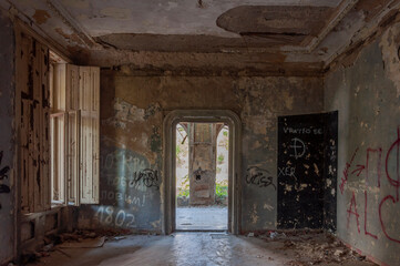 Wall Mural - Exploring the Abandoned Beocin Manor A Hauntingly Beautiful Look into Serbia's Rich History