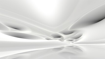 Curtain white wave and soft shadow. frabic shapes curve designs. abstract backround on isolated.