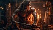 The Power of Fire: Hephaestus, the God of Flame and Forge in Ancient Mythology by Generative AI