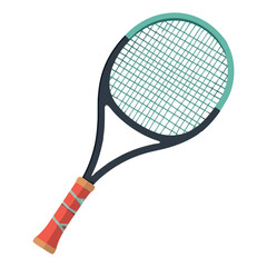 Poster - Tennis equipment racket, isolated