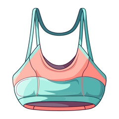 Sticker - Fashionable sports crop top for women