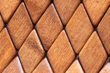 Background Pattern With Checked Repeatable Bamboo Rhombus