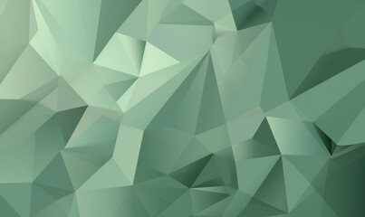 Wall Mural - Abstract sage color background or wallpaper with polygons, triangles or concave geometries, Generative AI