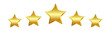 © Antarrelia - 5 Gold Star Rating. Decoration. An element of decor. Vector.