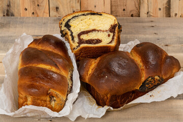 Freshly baked traditional Romanian cakes prepared on Easter and Christmas Holidays. 