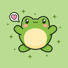 Cute Frog Vector