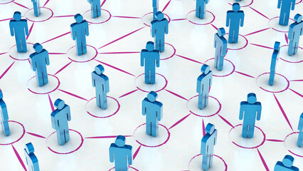 Poster - Social Web Network Background Image