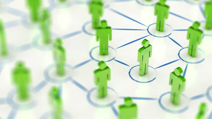 Poster - Social Web Network Background Image