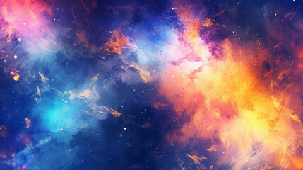 Wall Mural - Generative AI, an abstract background image with a cosmic theme
