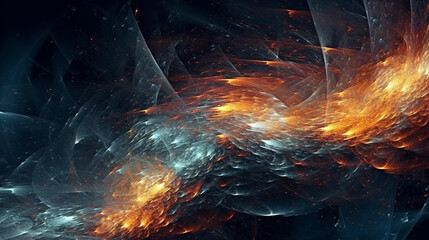 Wall Mural - Generative AI, an abstract background image with a cosmic theme
