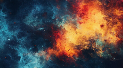 Wall Mural - Generative AI, an abstract background image with a cosmic theme