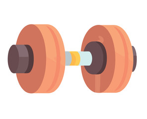 Poster - heavy dumbbell in gym