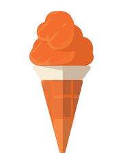 Sticker - Sweet ice cream cone symbolizes summer refreshment