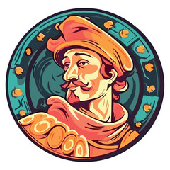 Wall Mural - Smiling man in costume fashion