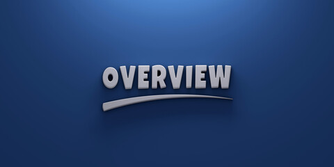 Overview writing lettering background banner